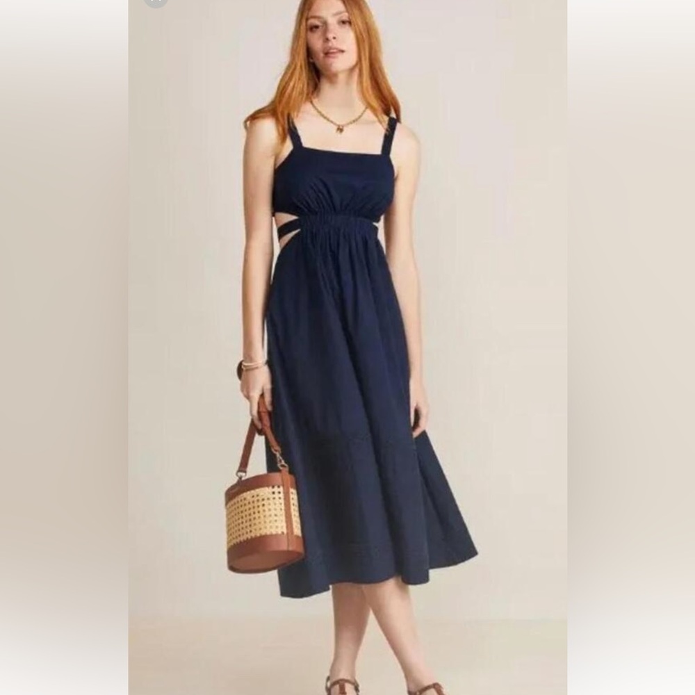 Vineyard Vines Poplin Midi Dress